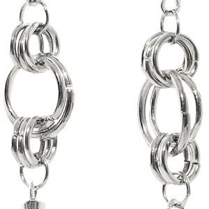 Edgy Dangle Hoop Earrings with Gothic Spike Design for Unique Personalities